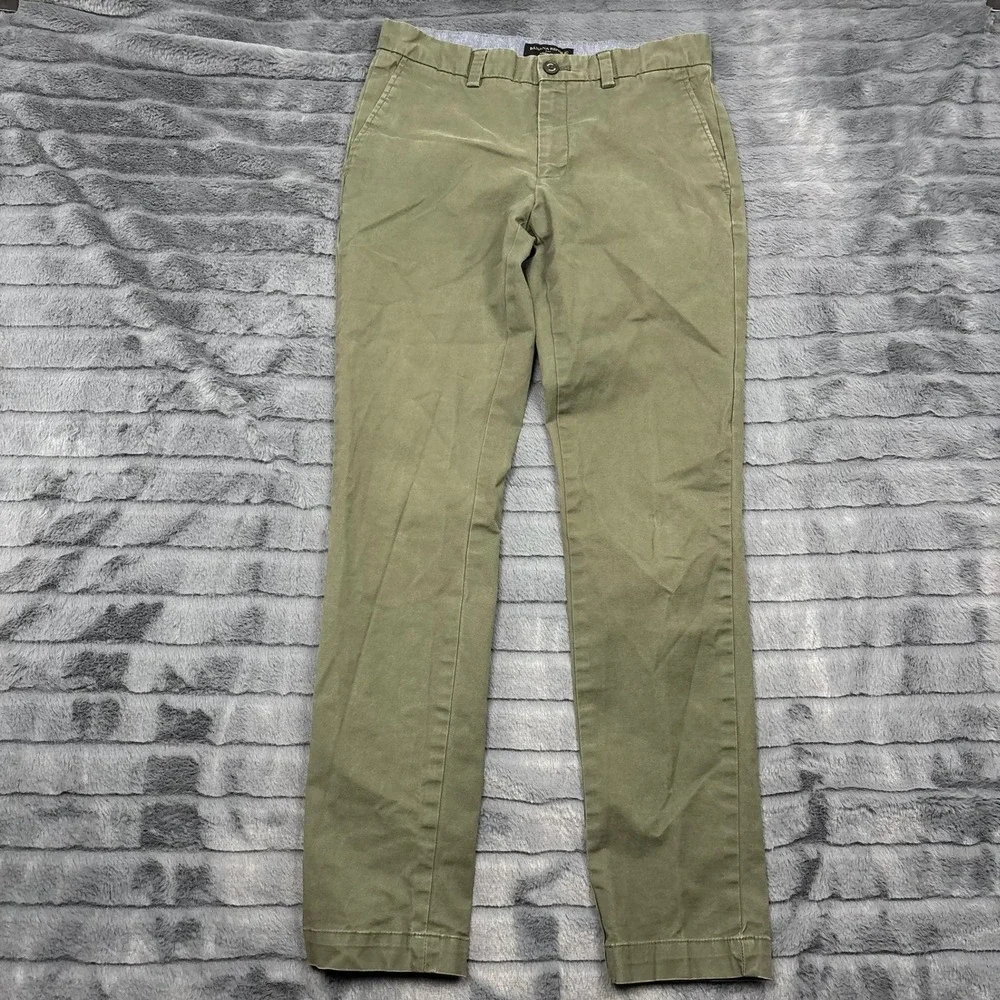 Banana Republic Aiden Chino Mens 29x32 Olive Green Slim Fit Stretch Pants